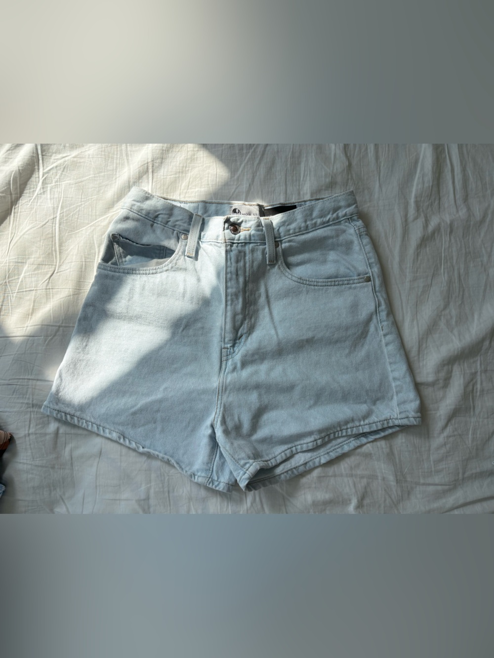 Levi's Light Wash Blue Denim Shorts